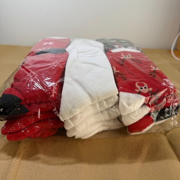 Christmas Snowman Socks Set Festive Holiday Winter OS Bulk Crafts Gifts 30 Pairs - Picture 7 of 7